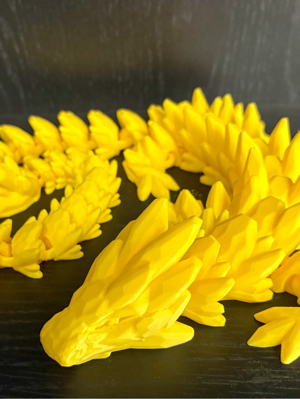 Bright Yellow Gemstone Dragon